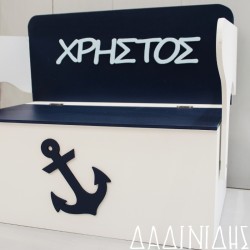Κουτί βάπτισης "Άγκυρα και όνομα" ΚΤ157 Κουτί βάπτισης "Άγκυρα και όνομα" ΚΤ157