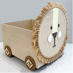 Ξύλινο παιχνιδόκουτο λιονταράκι ΚΤ294