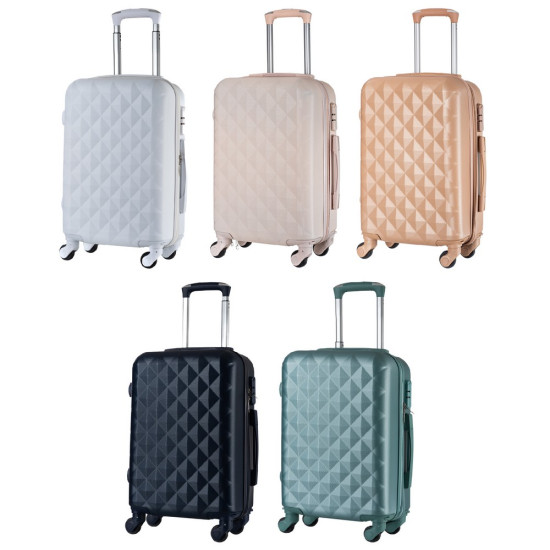 Βαλίτσα τρόλευ βάπτισης διαμαντάκι σε χρώματα ΚΤ532