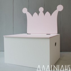 Ξύλινο κουτί βάπτισης με πλάτη κορώνα ΚΤ526 Ξύλινο κουτί βάπτισης με πλάτη κορώνα ΚΤ526