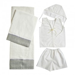 Λαδόπανα με φάσα από γκρι λινάτσα ΑΛΔ104