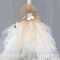 Λαμπάδα φουντωτή με λουλούδια ΛΑΜΠ122 Λαμπάδα φουντωτή με λουλούδια ΛΑΜΠ122