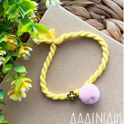 Μαρτυρικά βραχιόλι με κορδόνι και pon pon ΜΑΡ211