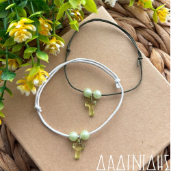 Μαρτυρικά βραχιολάκι με λαχανί σταυρό ΜΑΡ114