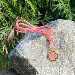 Μαρτυρικά κολιέ με δίχρωμο σταυρό ΜΑΡ197 Μαρτυρικά κολιέ με δίχρωμο σταυρό ΜΑΡ197