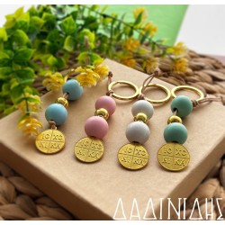 Μαρτυρικά μπρελόκ Κωνσταντινάτο με χάντρες ΜΑΡ250