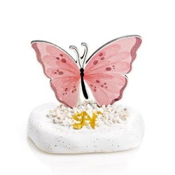 Βραχάκι με plexi μονόγραμμα και πεταλούδα ΜΠΟΝ274