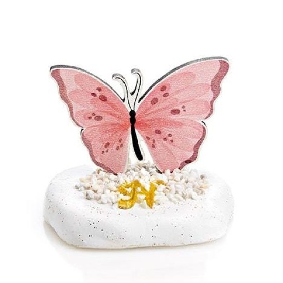 Βραχάκι με plexi μονόγραμμα και πεταλούδα ΜΠΟΝ274