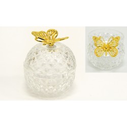 Γυάλινη φοντανιέρα με πεταλούδα ΜΠΟΝ253