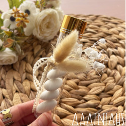 Μπομπονιέρα γυάλινος σωλήνας με αποξηραμένα ΜΠΟΝ226