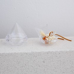 Μπομπονιέρα ακρυλικό διαμάντι ΜΠΟΝ242