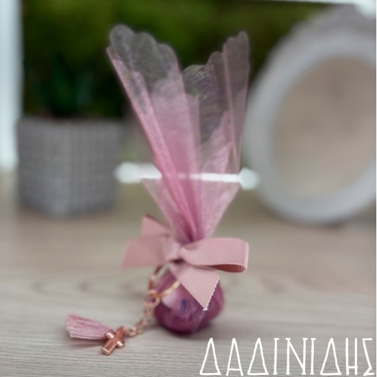 Έτοιμη μπομπονιέρα μπρελόκ με φούντα ΜΠΟΝ258