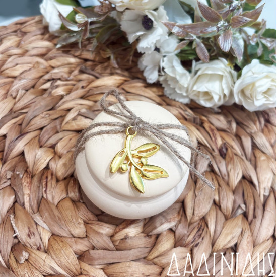 Κεραμική μπιζουτιέρα μακαρόν με ελιά ΜΠΟΝ229