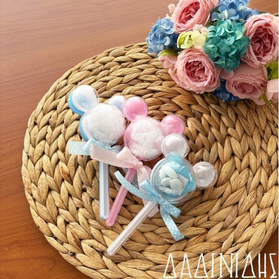 ΑΚΡΥΛΙΚΟ ΡΑΒΔΙ ΠΟΝΤΙΚΑΚΙ Mickey-Minnie ΜΠΟΝ130