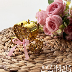 Ακρυλική χρυσή άμαξα ΜΠΟΝ116