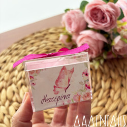 Χειροποίητη μπομπονιέρα κουτάκι πλέξιγκλας με το θέμα σας ΜΠΟΝ236