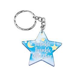 Μπρελόκ plexiglass γαλάζιο αστεράκι ΜΠΟΝ185 Μπρελόκ plexiglass γαλάζιο αστεράκι ΜΠΟΝ185