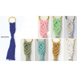 Χειροποίητη μπομπονιέρα μπρελόκ μακραμέ ΜΠΟΝ159 Χειροποίητη μπομπονιέρα μπρελόκ μακραμέ ΜΠΟΝ159