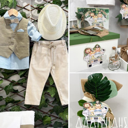 Πακέτο βάπτισης "Ζωάκια της ζούγκλας τζιπ" Guy Laroche ΠΑ248 Πακέτο βάπτισης "Ζωάκια της ζούγκλας τζιπ" Guy Laroche ΠΑ248