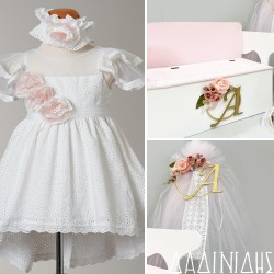 Πακέτο βάπτισης "Μονόγραμμα και λουλούδια" Μάκης Τσέλιος ΠΚ142 Πακέτο βάπτισης "Μονόγραμμα και λουλούδια" Μάκης Τσέλιος ΠΚ142