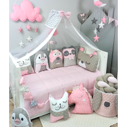Πάντα Tiny Friends ροζ Baby Star ΠΑΝ145 Πάντα Tiny Friends ροζ Baby Star ΠΑΝ145