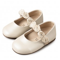 Παπουτσάκι βάπτισης Babywalker Bs3523 εκρού ΠΑΚ107