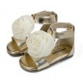 Παπουτσάκι βάπτισης Babywalker Bw4729 χρυσό/εκρού ΠΑΚ131
