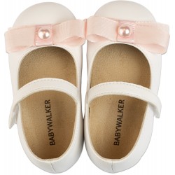 Παπουτσάκι βάπτισης Babywalker Bs3500 λευκό/ροζ ΠΑΚ157