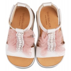 Παπουτσάκι βάπτισης Babywalker Bs3573 εκρού/ροζ ΠΑΚ164