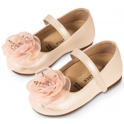 Παπουτσάκι βάπτισης Babywalker Bs3581 εκρού/ροζ ΠΑΚ235