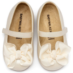 Παπουτσάκι βάπτισης Babywalker Bs3595 εκρού ΠΑΚ305