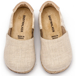 Παπουτσάκι βάπτισης Babywalker Bw4302 μπεζ ΠΑΑ106 Παπουτσάκι βάπτισης Babywalker Bw4302 μπεζ ΠΑΑ106