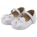 Παπουτσάκι βάπτισης Babywalker Bw4805 λευκό ΠΑΚ166