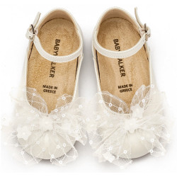 Παπουτσάκι βάπτισης Babywalker Bw4853 εκρού ΠΑΚ316 Παπουτσάκι βάπτισης Babywalker Bw4853 εκρού ΠΑΚ316