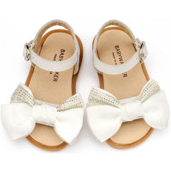 Παπουτσάκι βάπτισης Babywalker Bw4861 λευκό ΠΑΚ324 Παπουτσάκι βάπτισης Babywalker Bw4861 λευκό ΠΑΚ324