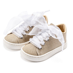 Παπουτσάκι βάπτισης Babywalker Bw4864 πλατίνα ΠΑΚ322 Παπουτσάκι βάπτισης Babywalker Bw4864 πλατίνα ΠΑΚ322