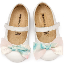 Παπουτσάκι βάπτισης Babywalker Bw4865 φλοράλ ΠΑΚ312 Παπουτσάκι βάπτισης Babywalker Bw4865 φλοράλ ΠΑΚ312