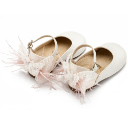 Παπουτσάκι βάπτισης Babywalker Bw4866 εκρού-ροζ ΠΑΚ319 Παπουτσάκι βάπτισης Babywalker Bw4866 εκρού-ροζ ΠΑΚ319
