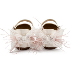 Παπουτσάκι βάπτισης Babywalker Bw4866 εκρού-ροζ ΠΑΚ319 Παπουτσάκι βάπτισης Babywalker Bw4866 εκρού-ροζ ΠΑΚ319