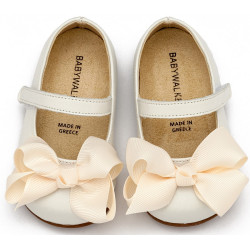 Παπουτσάκι βάπτισης Babywalker Pri2631 εκρού ΠΑΚ300