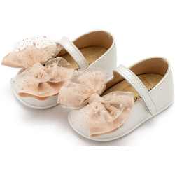 Παπουτσάκι βάπτισης Babywalker Pri2638 εκρού-νούντ ΠΑΚ282