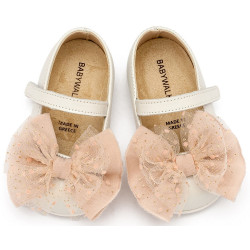 Παπουτσάκι βάπτισης Babywalker Pri2638 εκρού-νούντ ΠΑΚ282