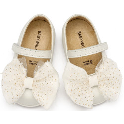 Παπουτσάκι βάπτισης Babywalker Pri2638 εκρού ΠΑΚ283