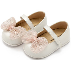 Παπουτσάκι βάπτισης Babywalker Pri2639 εκρού-ροζ ΠΑΚ288