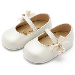 Παπουτσάκι βάπτισης Babywalker Pri2646 εκρού ΠΑΚ295