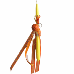 Πασχαλινή λαμπάδα "Μπρελόκ μπάλα μπάσκετ" ΔΒ142