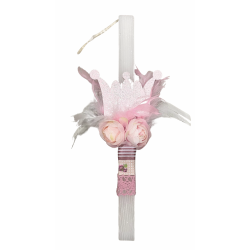 Πασχαλινή λαμπάδα "Κορώνα με φτερά" ΔΒ153