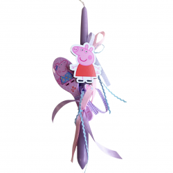 Πασχαλινή λαμπάδα "Peppa χτένα" ΔΒ162