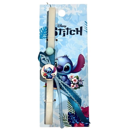 Πασχαλινή λαμπάδα με δώρο ξύλινο κάδρο και μαγνητάκι "Stitch" ΔΒ310 Πασχαλινή λαμπάδα με δώρο ξύλινο κάδρο και μαγνητάκι "Stitch" ΔΒ310