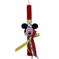 Πασχαλινή λαμπάδα με ξύλινη φιγούρα "Mickey Mouse" ΔΒ216 Πασχαλινή λαμπάδα με ξύλινη φιγούρα "Mickey Mouse" ΔΒ216